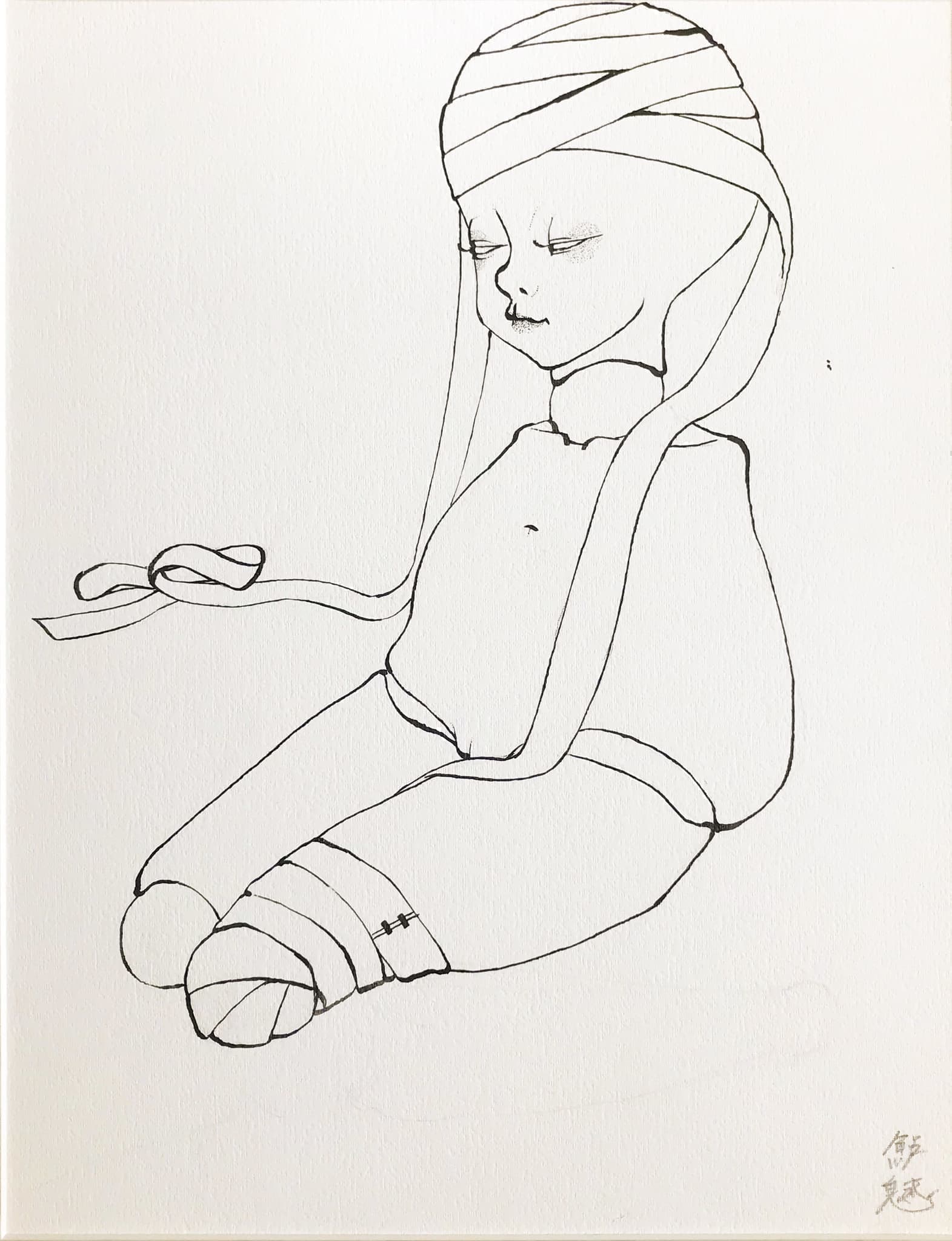 出口鮎魅,出口鮎美,日本画,アクリル画,ペン画