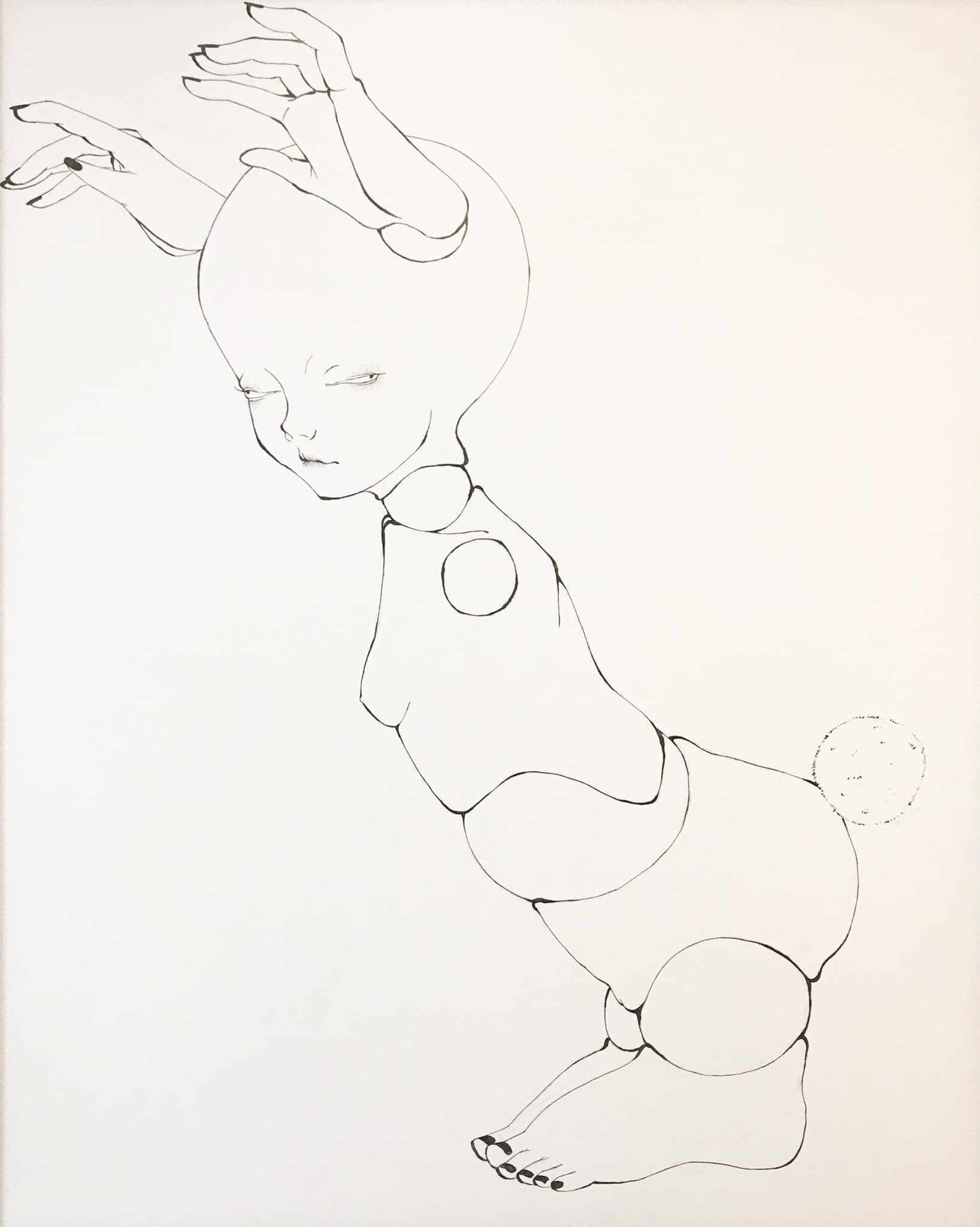 出口鮎魅,出口鮎美,日本画,アクリル画,ペン画