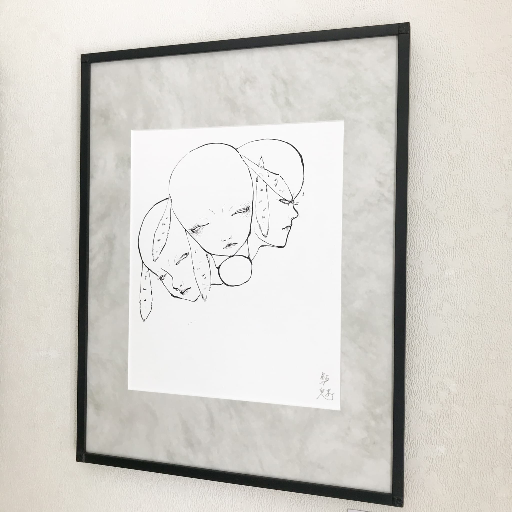 出口鮎魅,出口鮎美,日本画,アクリル画,ペン画